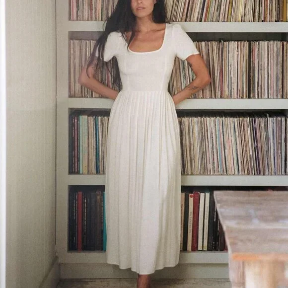 Christy Dawn - The Scarlet Dress - Color Eggshell - Size L - Picture 2 of 14